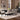 Leandro - 9 Piece Rectangular Dining Table Set - Cream / Burnished Black