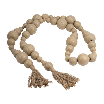 Stonewash Bead Garland - Ivory