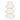 Ceramic Three Ribbed Vase 8" - Cotton