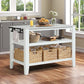 Sezye - Kitchen Island - White Finish