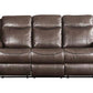 Lydia - Sofa - Brown Leather Aire