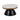 17" Marble Top Round Coffee Table - Black & Gold