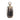 Glass 16" Metallic Bottle With Stone Top - Silver