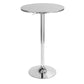 Bistro - Adjustable Round Bar Table - Silver