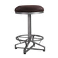 Evangeline - Stool (Set of 2) - Rustic Brown Fabric & Black Finish