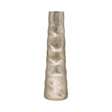 Sitka Medium Metal Vase - Gold