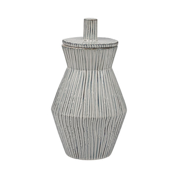 Perryman Small Lidded Jar - White