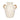 12" Terracotta Eared Vase - White