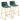Augusta - Barstool (Set of 2) - Green / Gold