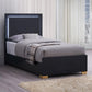 Marceline - Wood LED Panel Bed