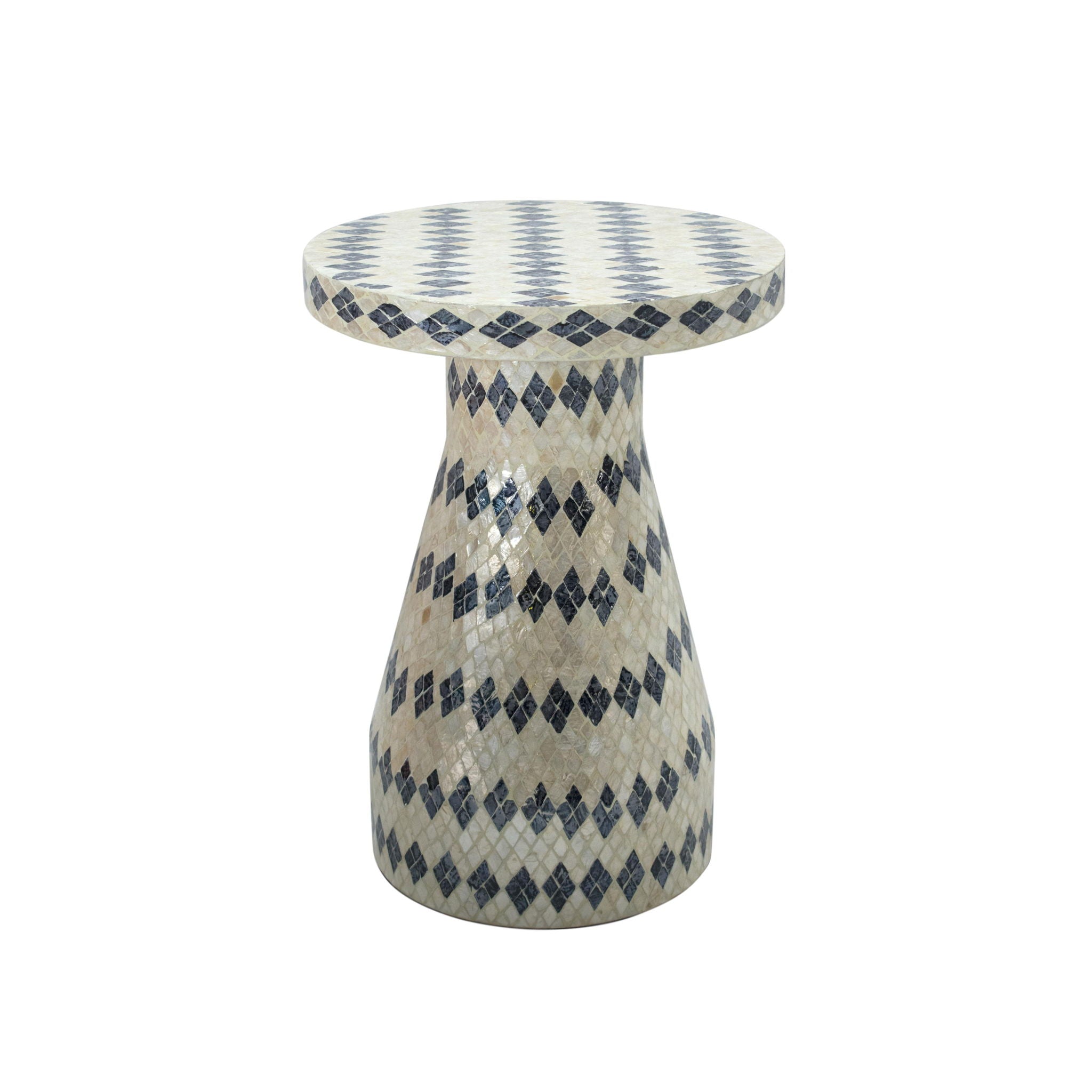 Halio - Checkered Shell Side Table – The Furniture Warehouse LB