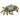 7" Crab Magnifying Glass - Gold