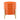 Striped Planter With Wood Stand 10" - Orange