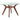 Paxton - Round Glass Top Wood Dining Table - Nutmeg