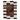 4" x 6" Small Stripe Photo Frame - Brown / Ivory