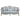 Qunsia - Sofa With 5 Pillows - Light Gray Linen & Champagne