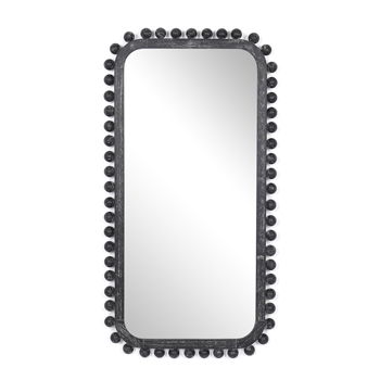 Knobby Rectangular Mirror - Black