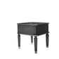 House - Beatrice End Table - Charcoal & Light Gray Finish