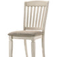 Fedele - Side Chair (Set of 2) - Tan Fabric & Cream Finish