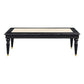 Tayden - Coffee Table - Marble Top & Black Finish