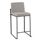 Fuji - High Back Counter Stool - Black Legs