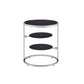 Lynch - Accent Table - Black & Chrome Finish