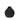 Ec - Ceramic Gloss Spiked Vase 8" - Black