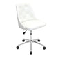 Marche - Adjustable Office Chair With Swivel - White Faux Leather