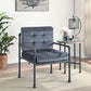 Brantley - Chair - Gray Velvet & Sandy Gray Finish