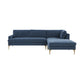 Serena - Velvet Chaise Sectional