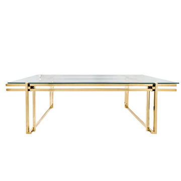 Metal Coffee Table 55" - Gold