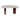 40" x 18" Bean Coffee Table, Marble Top - Brown