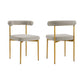 Shannon - Dining Chair (Set of 2) - Gold Brushed / Taupe