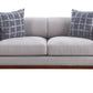 Pelton - Loveseat - Fabric & Walnut