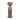 Glass 16" Decorated Candle Holder - Champagne
