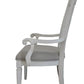 Katia - Arm Chair (Set of 2) - Light Gray & Weathered White