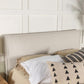 Izzy - Upholstered King Panel Headboard - Sand