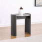 Gladstone - Round Faux Marble Top End Table - Distressed Gray