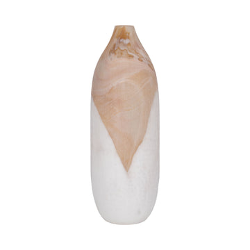 Helvig Small Glass Vase - Tan