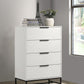 Sonora - 4-Drawer Bedroom Chest - White