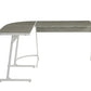 Dazenus - Desk - Gray & White Finish