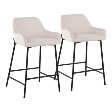 Daniella - Fixed-Height Counter Stool (Set of 2)