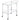 Shadix - 2-Tier Rectangular Glass Shelf Metal Bar Cart - Chrome
