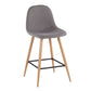 Pebble - Counter Stool - Natural Metal (Set of 2)