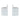 Ceramic Pouch Bookends 6" - White