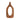 18" x 9" Open Cut Out Wood Vase - Natural