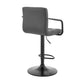 Laurant - Adjustable Height Swivel Bar Stool - Gray