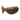 Mango Wood Fish Log 10" - Brown / Blue