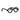 Aluminum Glasses Sculpture - Black