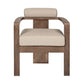 Relic - Outdoor Patio Dining Chair - Weathered Eucalyptus / Taupe